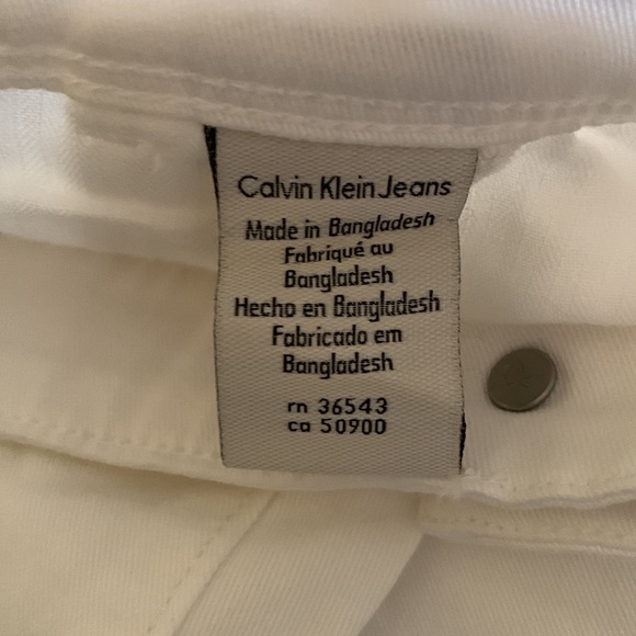 Calvin Klein jeans ultimate skinny ankle length size 31 x 26 white - Picture 7 of 8